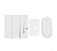 Zilimontt Robot interrupteur télécommande avec autonomie de 100 jours et portée de 20 m pour domotique, bouton poussoir sans fil ABS blanc (télécommande)