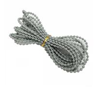 Zilimontt Rollin Longue chaîne à billes de rechange en plastique pour store vénitien avec chaîne lisse pour contrôler la lumière et l'intimité, place simple durable pour verticale (gris)