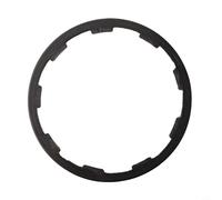 Zilimontt Rondelles d'espacement de moyeu rainurées en alliage d'aluminium 0,5/0,85/2,0/2,18/2,35/2,5 mm pour cassette de roue libre 7/8/9/10/11 vitesses (noir 1,5 mm)