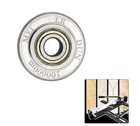 Zilimontt Roue de coupe de carrelage en carbure avec roulement pour outils de coupe manuelle de carrelage, YG6 + YG8 Lame en carbure cémenté pour coupes linéaires et d'angle sur vitré, antidérapante