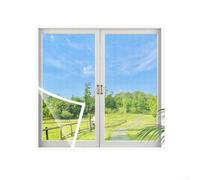 Zilimontt Rouleau anti-maille pour auto-moustiquaire 90 x 120 cm Tissage fin uniforme Facile à couper et à installer Aucun outil nécessaire Matériau PP Blanc