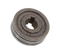 Zilimontt Rouleau de fil de soudeur MIG avec rainure en V en acier - 30 mm de diamètre extérieur et 10 mm ID pour fil à noyau solide - Compatible avec moteur Clarke SIP MIG100/130/160/180/200 (0,8-1,0