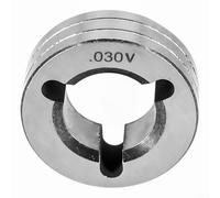 Zilimontt Rouleaux d'entraînement de soudeur MIG Moletés à rainure en V Rouleaux d'alimentation en fil d'acier 0,023/0,030/0,035/0,045/1/16" Compatible avec Miller Wire Feeder et Clarke SIP (#2)
