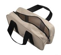 Zilimontt Sac à outils multifonction avec fond large et dragonne pour électricien, charpentier, réparation à domicile, rangement à domicile, pochette compacte et légère à fermeture éclair pour (jaune)