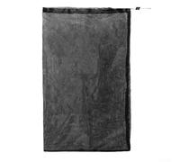 Zilimontt Sac de collecte de déchiqueteuse de bois de 61 x 122 cm de rechange pour broyeur de feuilles électrique, maille en polyester robuste avec corde en nylon et système de verrouillage, s'adapte