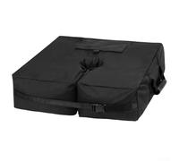 Zilimontt Sac de sable robuste avec tissu Oxford 600D pour extérieur, terrasse, parapluies cantilever et mâts de drapeau, design coupe-vent, rangement pliable (sac de sable)