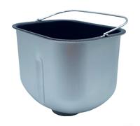 Zilimontt Seau en acier inoxydable anti-adhésif pour machine à pain - Bol à mélanger - Récipient à pâte doré et noir - Outil de cuisson pour machine à pain - Pièce de rechange (noir T1)