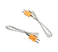 Zilimontt Sonde de température thermocouple de type K Longueur 1 m Plage de mesure -50 à 400 °C Réponse rapide Design standard en cuivre plat Convient pour gaz, liquide et