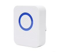 Zilimontt Sonnette filaire 12 V pour maison, bureau, hôtel, contrôle d'accès, carillon de porte en plastique ABS avec son fort clair, facile à installer, aucune pile nécessaire, blanc B08
