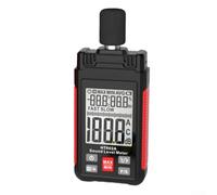 Zilimontt Sonomètre numérique HT602A avec écran LCD, plage de 30 à 130 dBA, précision ± 1,5 dB, mesure des décibels pondérés A, réponse rapide/lente, température ambiante