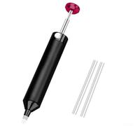 Zilimontt Stylo à dessouder portable avec buse en silicone pour réparation de PCB, 153 x 20 mm, outil de retrait de soudure en alliage d'aluminium, compatible avec
