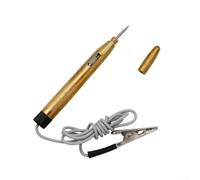Zilimontt Stylo testeur de tension électrique avec sonde en acier et pince crocodile pour détection de circuit lumineux de voiture 6 V, 12 V, 24 V, fusible automobile et outil de diagnostic de câblage