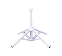 Zilimontt Support de base pliable pour parasol d'extérieur avec support à trois ou quatre pieds, réglable pour parasols de 2,2 à 3,2 m avec vis de verrouillage, plastique stable et acier (quatre pieds