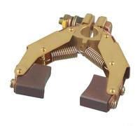 Zilimontt Support de brosse en carbone en forme de V pour moteur électrique et machine à toronner, design à chevrons, construction entièrement en cuivre, taille 12,5 x 32 mm, industriel
