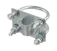 Zilimontt Support de fixation en U pour mât en fibre de verre et antenne Hotspot à hélium, design de mâchoire en métal robuste pour mâts de 1,8 à 2,28 cm de diamètre, sécurisé