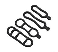 Zilimontt Support de lampe élastique en silicone pour vélo, chronomètre, pompe, kit d'outils, porte-bouteille d'eau, téléphone portable (A)