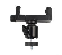 Zilimontt Support de montage réglable pour caméra avec grand clip et perforateur, installation murale, compatible avec les caméras à trou de vis de 6 mm pour la sécurité intérieure ou extérieure (noir