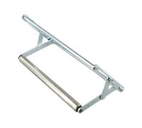 Zilimontt Support de scie de table réglable avec design pliable pour le travail du bois, cadre de support de machine à découper, hauteur de 45 à 130 mm, construction en métal argenté (B)