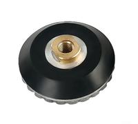 Zilimontt Support de verrouillage d'escargot de 1,2 cm en caoutchouc d'aluminium avec trou d'eau central pour polissage de pierre humide, changement rapide, compatible avec M14 et (filetage de 10,2 cm