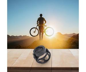 Zilimontt Support d'extension de potence de vélo pour Garmin pour Edge, Bryton, Wahoo, support d'ordinateur de vélo avec rotation à 360°, sangle réglable pour guidon (pour WAH)