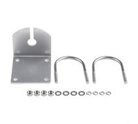 Zilimontt Support mural en forme de L pour kit de serrage de mât, pince de montage extérieure en acier inoxydable robuste pour N-K, convient pour un diamètre de 1,8 à 2,28 cm
