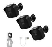 Zilimontt Support mural réglable à 360° pour caméra extérieure Blink avec câble USB et support de sortie pour installation intérieure et extérieure (3 pièces)