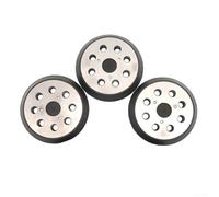 Zilimontt Support pour ponceuse orbitale de 125 mm en caoutchouc de densité moyenne avec base renforcée en métal, 8 trous + 3 petits trous, compatible avec Makita