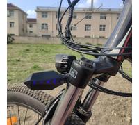 Zilimontt Supports de montage électriques pour phares et feux arrière, trou central de fourche avant en acier inoxydable 304 et support de feu arrière, compatible avec Ebike (support de phare)