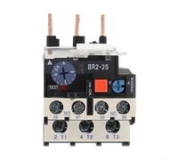 Zilimontt Surcharge thermique triphasée pour relais NR2-25 pour protection du moteur 0,1 A à 25 A, compatible avec contacteurs CJX2 AC 690 V IP20 bouton de réinitialisation (5,5-8 ampères)