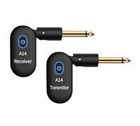 Zilimontt Système sans fil professionnel 2,4 GHz pour guitare, émetteur-récepteur numérique, avec batterie rechargeable USB, pour basse électrique, instruments de musique, performance sur scène
