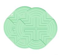 Zilimontt Tapis de protection en silicone résistant à la chaleur, antidérapant, double couche, pour friteuse à air FN101GY (vert)