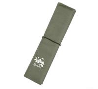 Zilimontt Tapis de siège pliable d'extérieur - Coussin de siège de camping portable avec mousse isolante, tissu Oxford + coton perlé, 32 x 31 x 1 cm, étendu, 31,5 x 7,5 x 3 cm (vert armée)