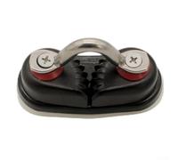 Zilimontt Taquet à came en aluminium anodisé pour bateaux et canoës - 87 x 39 mm - Collier de serrage marin avec base en nylon, capacité de ligne de 15 mm, taquet de came de bateau