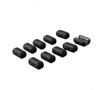 Zilimontt TDK Lot de 10 anneaux de filtre anti-bruit RFI à clipser pour USB, Powerline, audio, vidéo, câbles coaxiaux, compatible avec câbles coaxiaux de 3,5 mm à 13 mm de diamètre (3,5 mm)