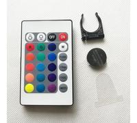 Zilimontt Télécommande infrarouge 24 touches pour bandes lumineuses LED RVB avec portée sans fil de 8 à 10 m, entrée DC 12 V et interface de 5,5 x 2,1 mm, compatible avec anode commune