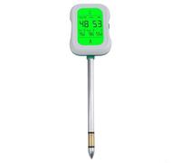 Zilimontt Testeur de sol de 17,8 cm avec mesures précises du pH, de l'humidité, de la lumière et de la fertilité pour le jardinage professionnel et l'entretien des plantes dans les jardins, champs et