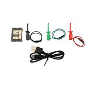 Zilimontt Testeur de transistor LCR-P1 avec carte de test remplaçable, compteur de résistance à condensateur triode à diode, écran couleur de 1,44", exportation de données et protection anti-brûlure