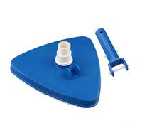 Zilimontt Tête d'aspirateur triangulaire pour piscine creusée et hors sol, spa et jacuzzi, fabriquée en polypropylène durable