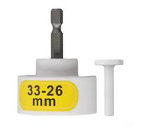 Zilimontt Tête de capsulage de bouteille électrique pour machine à sceller, adaptateur de foret à tige hexagonale de 6,35 mm avec taille réglable de 10 à 50 mm, compatible avec diverses bouteilles