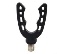 Zilimontt Tête de support de canne à pêche à la carpe, support de canne à pêche lumineux en silicone et métal avec filetage 3/8, pour vis CNC pour la pêche de nuit, compatible avec la plupart des