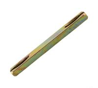 Zilimontt Tige carrée en fer galvanisé 85130 mm avec broche de 8 mm pour poignées de porte et de fenêtre, tige de fixation de rechange résistante à la corrosion, compatible avec la norme (130 mm)