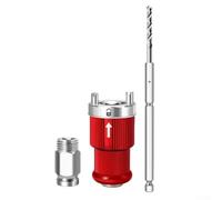 Zilimontt Tige de forage autobloquante à dégagement rapide pour scies cloches et ouvre-tuyaux - Tige hexagonale de 10 mm, longueur de 192 mm, 343 g, compatible avec scies cloches bimétalliques de 16