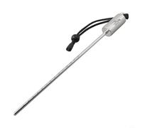 Zilimontt Tige de pointeur de plongée en acier inoxydable 316, dispositif de signalisation sous-marine avec dragonne, réservoir de plongée de 31,5 cm et sonde pour communication Buddy (noir)