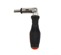 Zilimontt Tournevis à cliquet hexagonal 1/4", tête pivotante à 180 degrés, rotation réversible à gauche ou à droite, porte-embout magnétique, couple élevé en acier au carbone