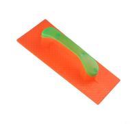Zilimontt Truelle de plâtrage de maçonnerie en plastique et béton pour la finition et le carrelage des cloisons sèches, poignée ergonomique, orange vert, résistante à la rouille, outil à main léger