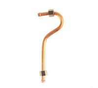 Zilimontt Tube d'échappement de rechange pour compresseur d'air en aluminium, bouche de cloche à filetage 16 x 1,5 mm, ton cuivre, construction durable en aluminium et cuivre, compatible avec la