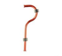 Zilimontt Tube d'échappement de rechange pour compresseur d'air en aluminium, bouche de cloche filetée de 16 x 1,5 mm, ton cuivre, construction durable en aluminium et cuivre, compatible avec la