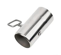 Zilimontt Tuyau de poêle en acier inoxydable avec amortisseur, tube d'extension de conduit de cheminée pour poêles à bois, maille anti-brûlure pour barbecue intérieur et extérieur