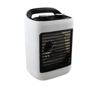 Zilimontt Ventilateur de climatiseur léger 7 W alimenté par USB avec une demi-douzaine de vitesses de vent, réservoir d'eau de 180 ml, refroidissement silencieux pour la maison, le bureau, la chambre
