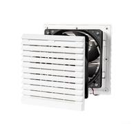 Zilimontt Ventilateur d'échappement de refroidissement latéral pour camping-car, 12 V 24 V, grille d'aération à persiennes en plastique blanc, 150 x 150 mm, facile à installer, design optimisé de flux